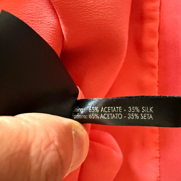 Salvatore Ferragamo Red Asymmetrical Ruffled Cocktail Dress - Picture 5 of 6